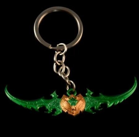 Брелок World of Warcraft Warglaive Of Azzinoth Бойові гліфи Аззінота 7 см. 