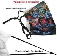 Маска захисна для обличчя Dota 2 Heroes + 2 вугільні фільтри