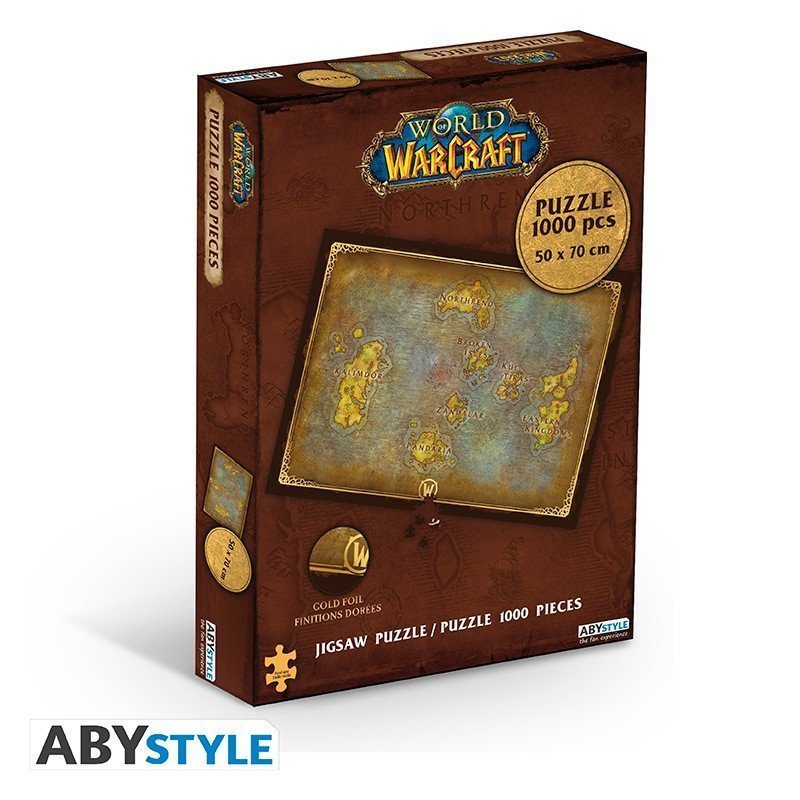 Пазл World of Warcraft Azeroth map Варкрафт (Карта Азерота) 1000 шт. 