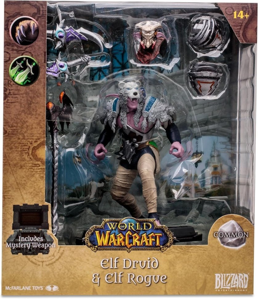 Фігурка McFarlane World of Warcraft Elf Druid Rogue Варкрафт Ельф Друїд Розбійник 