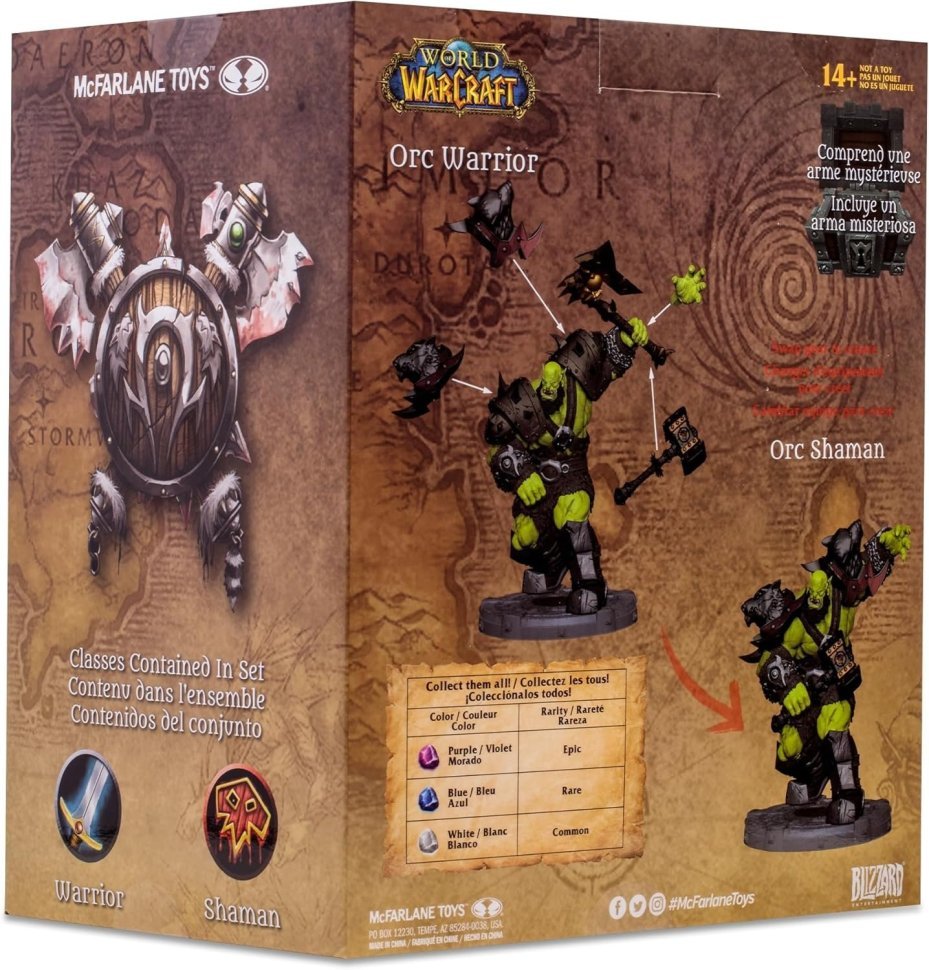 Фігурка McFarlane World of Warcraft Orc Warrior Shaman (Rare) Варкрафт Орк Воїн Шаман 