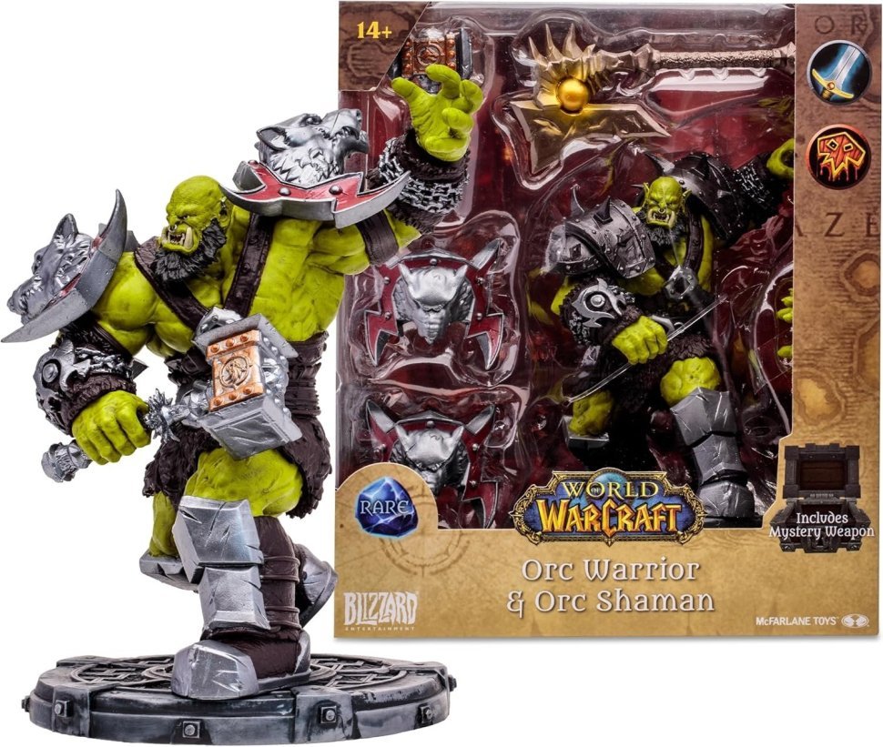 Фігурка McFarlane World of Warcraft Orc Warrior Shaman (Rare) Варкрафт Орк Воїн Шаман 