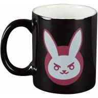 Чашка JINX Overwatch - D.VA Ceramic Black/Pink