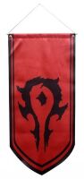Прапор Орди Варкрафт World of Warcraft Horde Flag banner (125 х 55 см)
