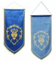 Прапор Альянсу Варкрафт World of Warcraft Alliance Flag banner (125 х 55 см)
