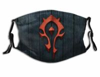 Маска захисна для обличчя світу Warcraft Орда Орда + 2 вугільних фільтри 