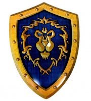 Табличка металева Blizzard World of Warcraft Alliance Shield Варкрафт Альянс 35x25 см