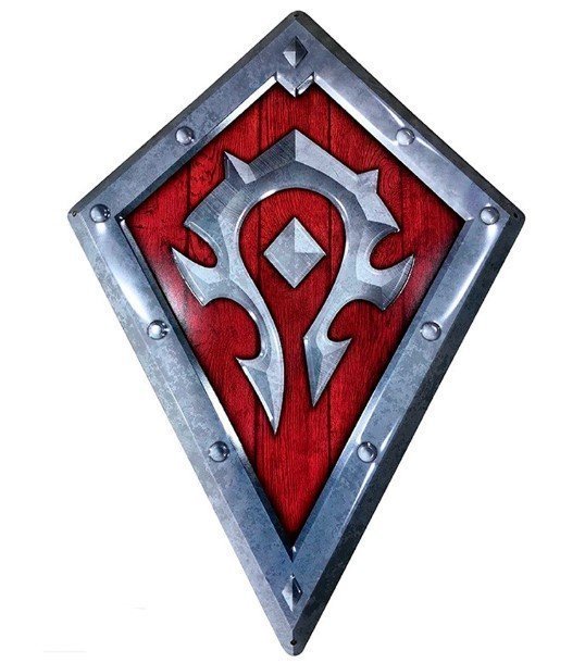 Табличка металева Blizzard World of Warcraft Horde Shield Варкрафт Орда 35x25 см 