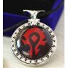 Медальйон World of Warcraft Horde (Метал + скло) №3