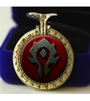 Медальйон World of Warcraft Horde (Метал + скло) №4
