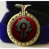 Медальйон World of Warcraft Horde (Метал + скло) №4