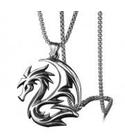 Медальйон Flying Dragon Stainless Steel Necklace