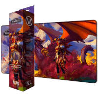 Коврик игровая поверхность Blizzard World Of Warcraft Dragonflight Alexstrasza and Dragon XL Варкрафт (90*42 cm)