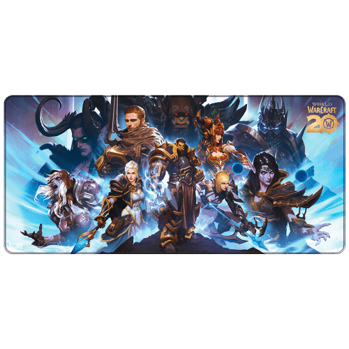 Килимок ігрова поверхня Blizzard World Of Warcraft 20th Anniversary XL Варкрафт (90*42 cm) 