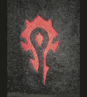 Рушник зі знаком Орди (Horde World of Warcraft Towel) 35 x 62 cm