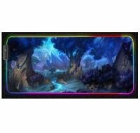 Коврик World of Warcraft Gaming Mouse Pad - Ardenweald Арденвельд (60 *35 см) + подсветка 