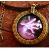 Медальйон World of Warcraft клас чорнокнижник Warlock (Метал + скло)