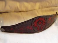 Шкіряний браслет World of Warcraft Horde