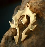 Медальйон World of Warcraft Horde Titanium steel golden