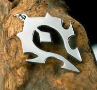 Медальйон World of Warcraft Horde Titanium steel silver