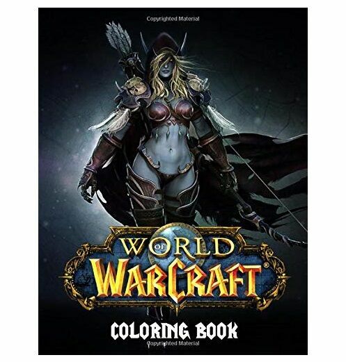 Раскраска World of Warcraft Coloring Book Exclusive Artistic Illustrations 