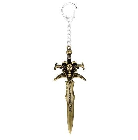 Брелок World of Warcraft Lich King Metal Weapon Frostmourne фростморн (колір бронза) 